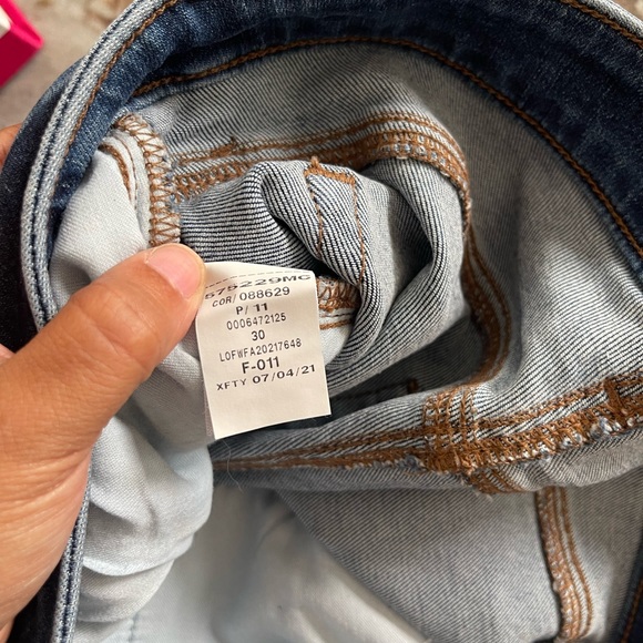 Made and Loved loft Jeans Size 10/30 - Picture 2 of 4